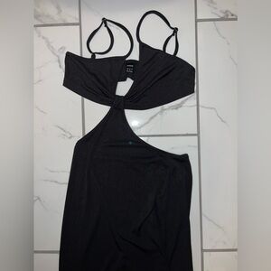 shein black cutout dress